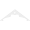 Ekena Millwork Pitch Heath Architectural Grade PVC Gable Pediment, 36"W x 13 1/2"H x 1"P (9/12) GPP036X014X100HEA - alternate 2
